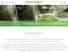 Tablet Screenshot of greenfingers-group.co.uk